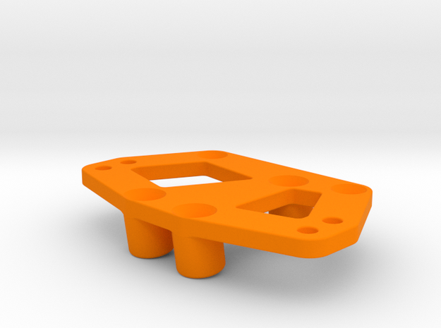 Servo and 4-link mount for the Losi MRC in Orange Processed Versatile Plastic