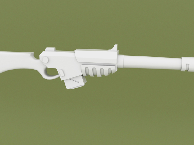 Lasgun Long Rifle x10 in Tan Fine Detail Plastic
