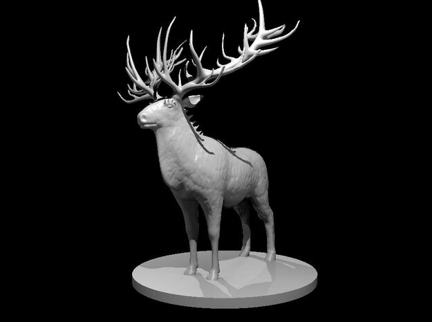 Dire Reindeer in White Natural Versatile Plastic