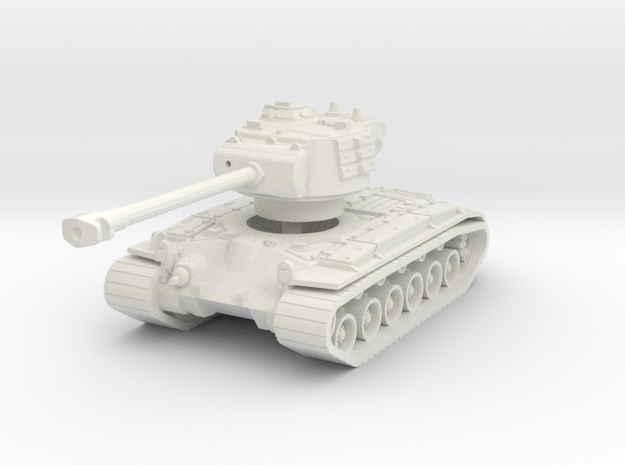 T-26E5 Pershing (no skirts) 1/72 in White Natural Versatile Plastic
