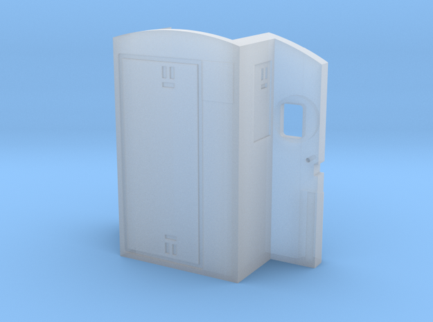 RF16 Sharknose Cab Rear Wall (S scale) in Smooth Fine Detail Plastic