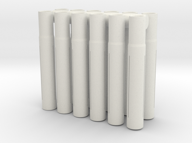 Expandable Barrel Lap: 8-32 Threading (12 Pack) in White Natural Versatile Plastic