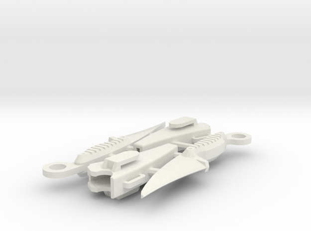 1/6 Karambit versatile plastic X2 in White Natural Versatile Plastic