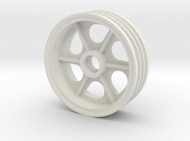 Tamiya Super Astute Front Right Wheel 2.2 inch in White Natural Versatile Plastic