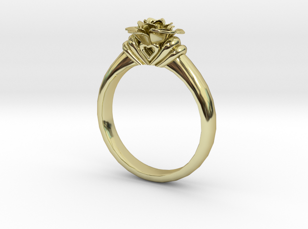 Flower Ring 46 (Contact to Add Stones) in 18K Yellow Gold