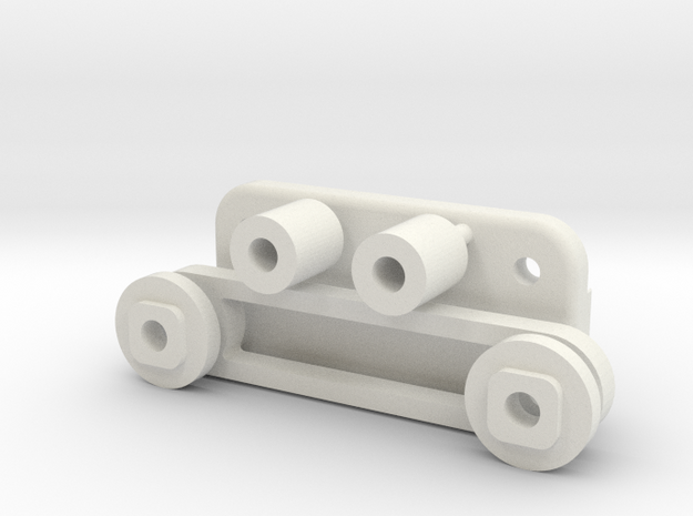 Tamiya FF01 Carbon Rear Top Deck Parts in White Natural Versatile Plastic