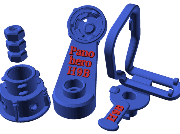 Panohero-H9B for Hero 9 in Blue Processed Versatile Plastic