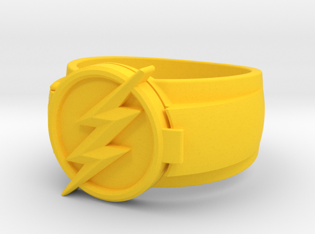 Fastest Man Alive Ring in Yellow Processed Versatile Plastic: 8 / 56.75