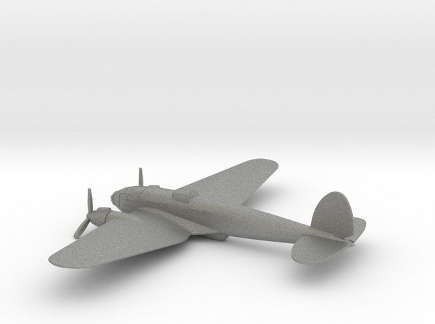 Heinkel He 111 (w/o landing gears) in Gray PA12: 1:200