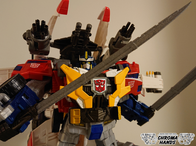 Cybertron Optimus Sonic Wing Extended Sword  in Gray PA12