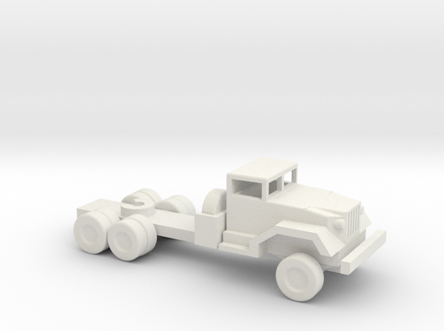 1/144 Scale M-52 Tractor in White Natural Versatile Plastic