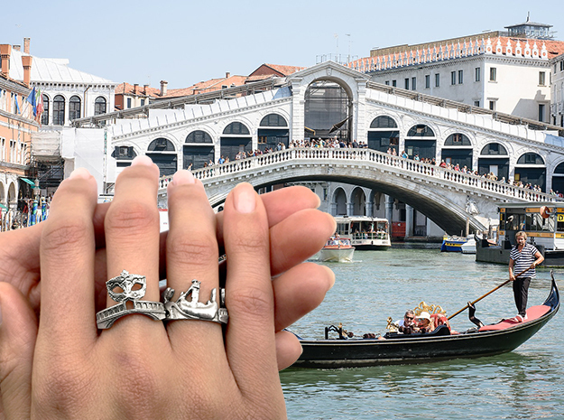 Venice ring in Natural Silver: 7 / 54