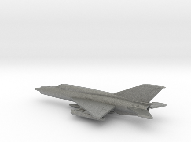 MiG-21bis (w/o landing gears) in Gray PA12: 1:200