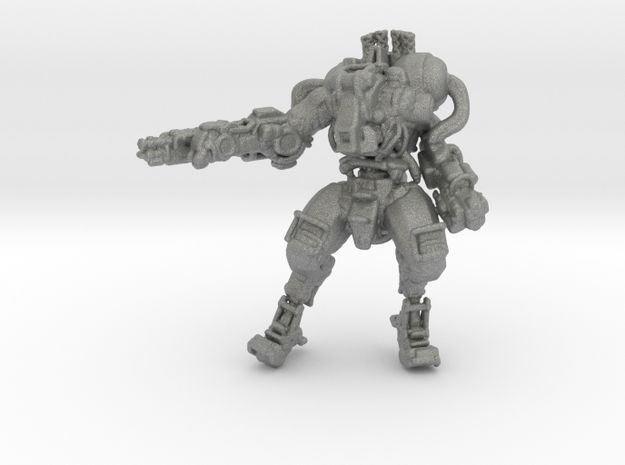 Steampunk Exosuit 55mm miniature model games rpg in Gray PA12