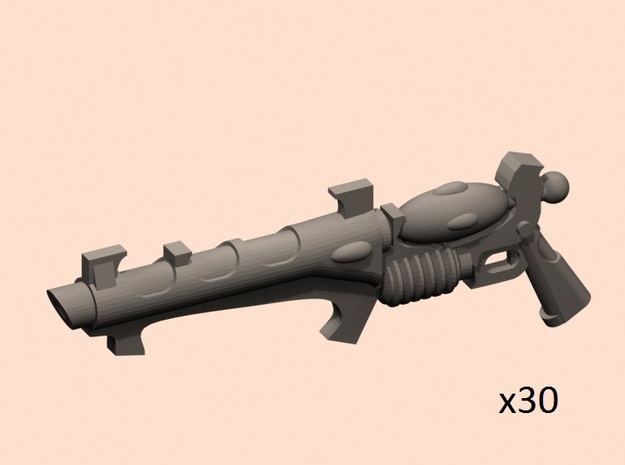 28mm Space evil elf frag carbine in Tan Fine Detail Plastic