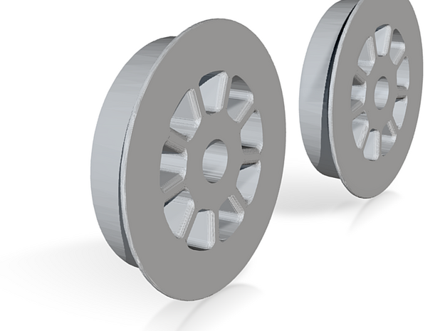 9spoke_wheel_φ5.4 in Tan Fine Detail Plastic