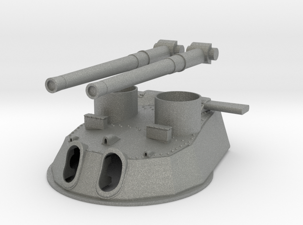 1/128 HMS twin 15-inch (381 mm) turret 2 in Gray PA12