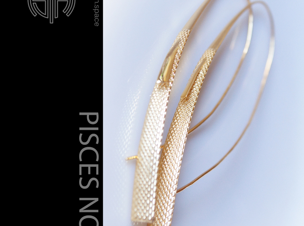 Pisces No.2 in 14k Gold Plated Brass