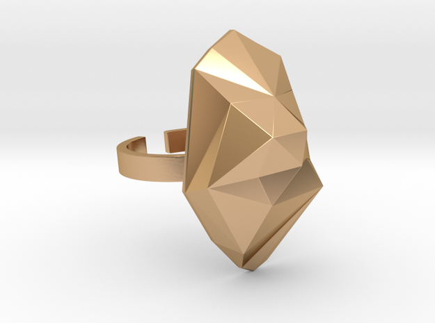 iceberg ring in Polished Bronze