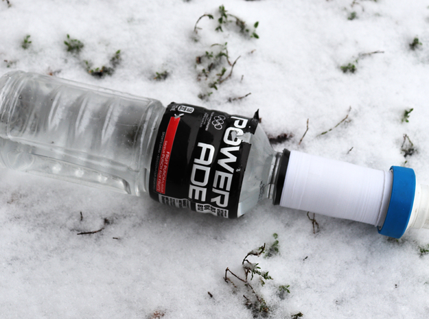 Powerade Bottle Katadyn BeFree Filter Adapter in White Natural Versatile Plastic