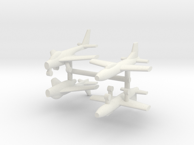 1/285 Experimental Aircraft Set 6 in White Natural Versatile Plastic