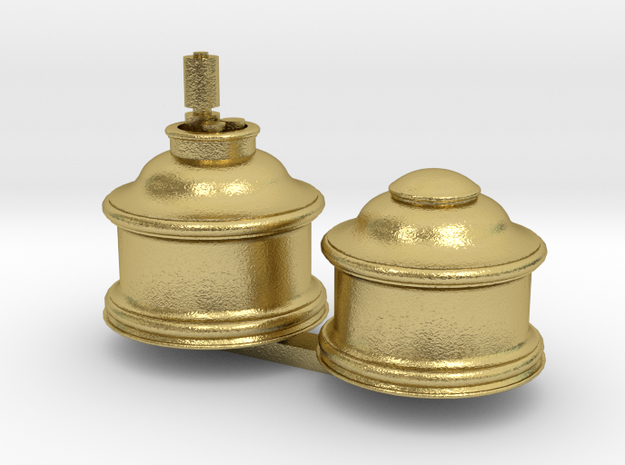 Upgrade Baldwin Domes for Bachmann 4-4-0 in Natural Brass: 1:87 - HO