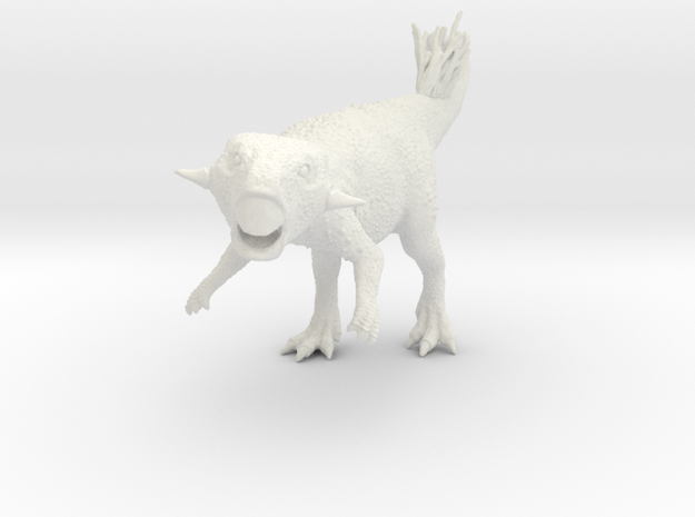 Psittacosaurus (1:20-1:35) in White Natural Versatile Plastic: 1:20