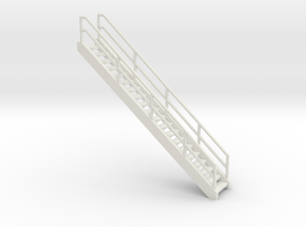 'HO Scale' - Ethanol Fill Station Stairs in White Natural Versatile Plastic