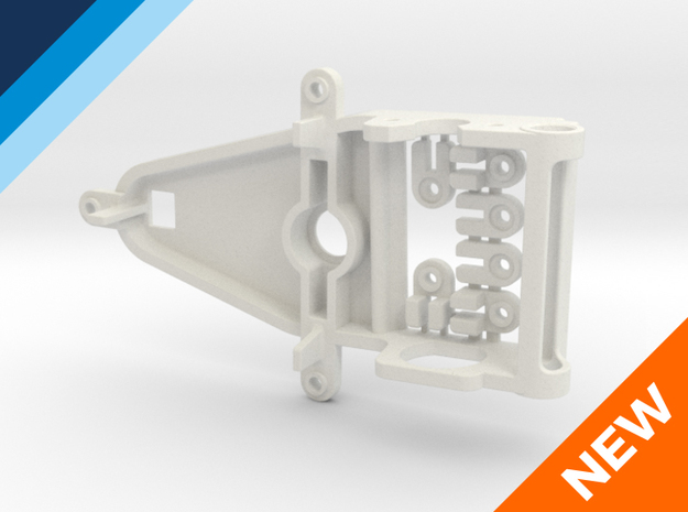 Sidewinder Small Can Reverse motor mount in White Natural Versatile Plastic