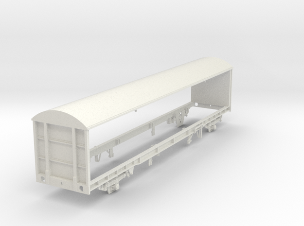 7mm Procor Curtain sided wagon in White Natural Versatile Plastic