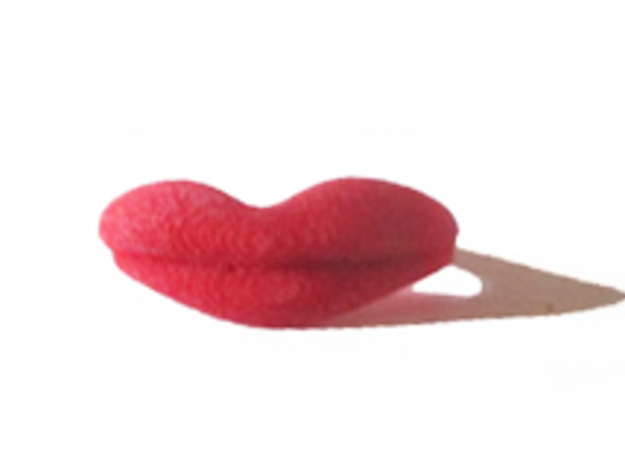 lips ring size7 in Red Processed Versatile Plastic