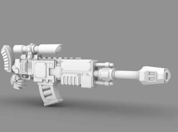Space Knight V10 Sniper Nailer Rifle(Left) in Tan Fine Detail Plastic