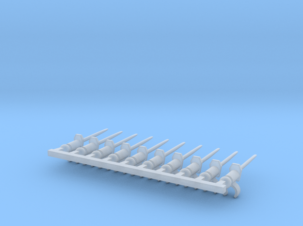 10 x Bayonette Sword (tbn) in Smooth Fine Detail Plastic