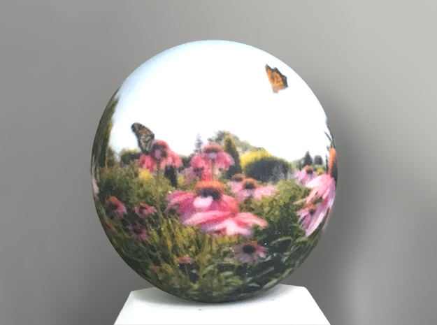 Panorama Ball 3 inch in Glossy Full Color Sandstone: Medium