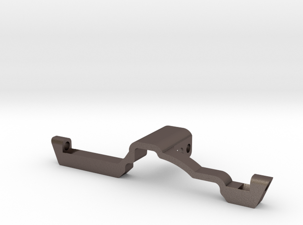 Metal Heavy Rear Truss for Redcat HD Portal Axle in Polished Bronzed-Silver Steel