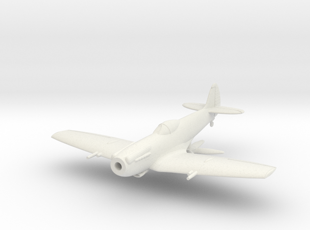 Spitfire LF Mk XIVE "low back" in White Natural Versatile Plastic: 1:144