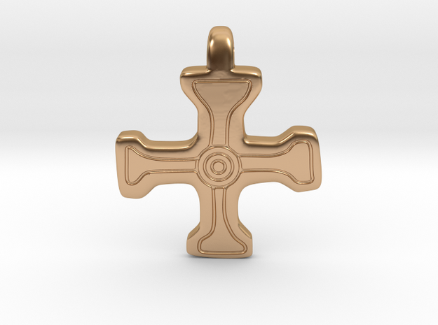 Cross Pendant from Barnham Broom in Polished Bronze
