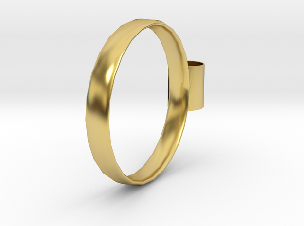 ring mini cup   in Polished Brass