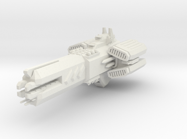 Planetborn Saturn-Class Battlecruiser in White Natural Versatile Plastic