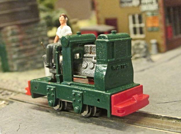 Small Ruston Hornsby Loco Body Part 1a in Natural Brass