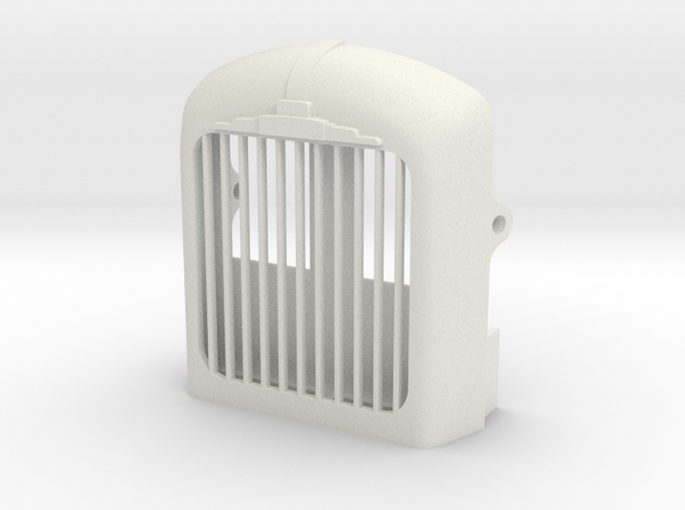 Radiator-fixed-shutter-B61-1to8 in White Natural Versatile Plastic