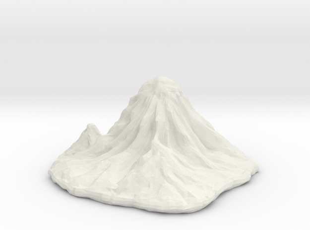 Mount Rainier in White Natural Versatile Plastic