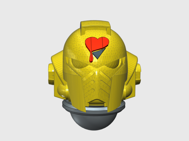 10x Lamented Heart - G:10 Prime Helmets  in Tan Fine Detail Plastic