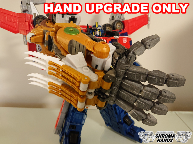 Cybertron Savage Claw Articulated Hand Upgrade in Gray PA12