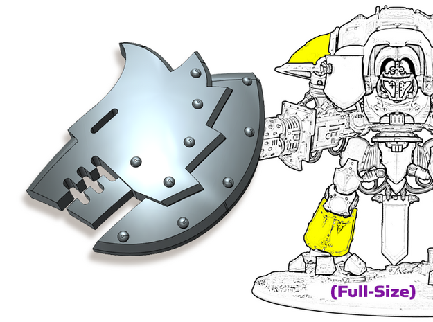 Iron Wolf : Full-Sized Knight Insignia Set in Tan Fine Detail Plastic