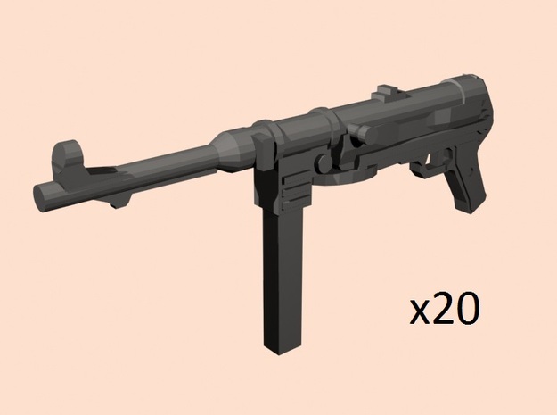 1/24 MP-38 smg in Tan Fine Detail Plastic