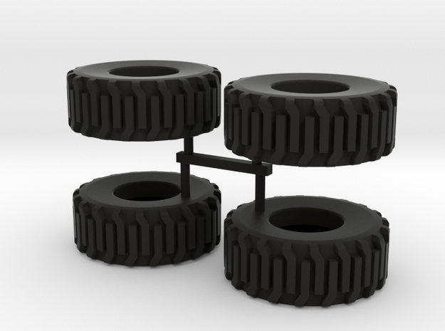 IHC / Dresser 540 tire set - Payloader in Black Natural Versatile Plastic