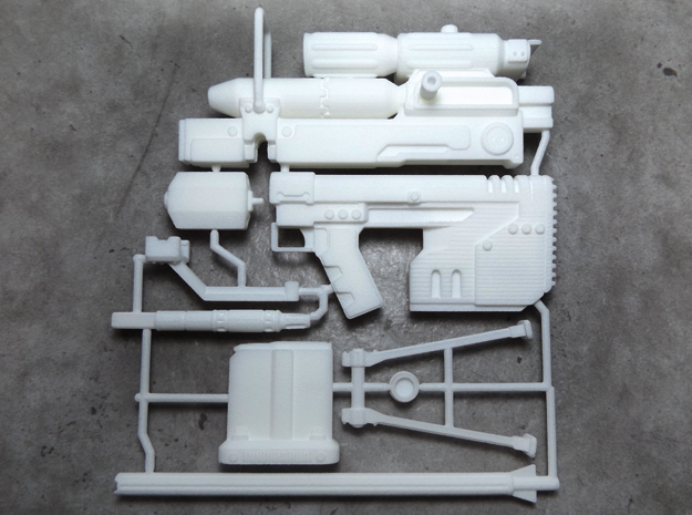 1/6 Sci-fi Sniper Rifle reduced in White Natural Versatile Plastic