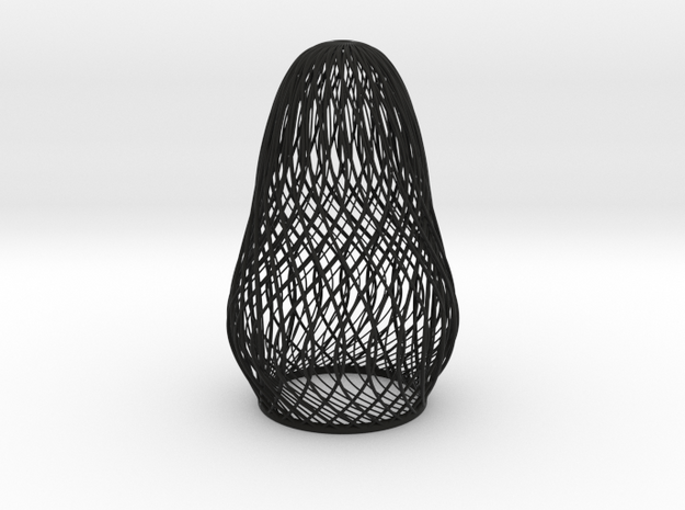 lamp v1 in Black Natural Versatile Plastic: Large
