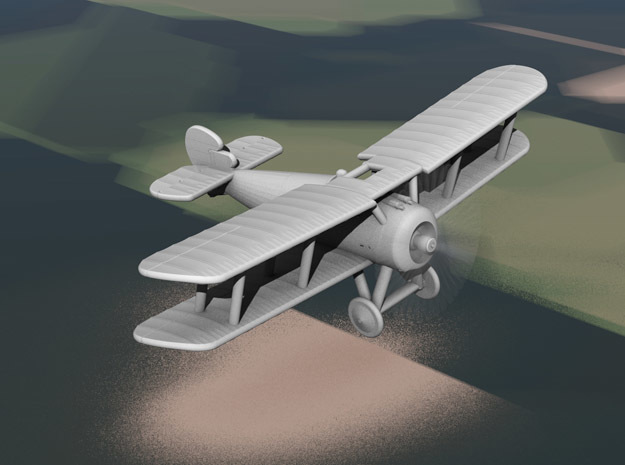 Sopwith Snipe (early, various scales) in White Natural Versatile Plastic: 1:144